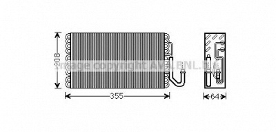AVA QUALITY COOLING msv547 -  Испаритель, кондиционер